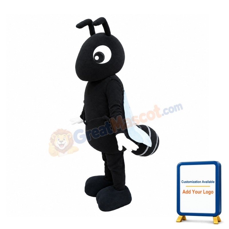 Superb Lightweight Black Ant Mascot Costume