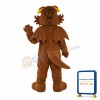 Brown & Yellow Wolf Mascot Costume