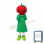 Happy Apple Girl Mascot Costume
