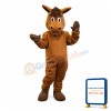 Friendly Brown Horse Mascot Costume