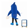 Blue & White Shark Mascot Costume