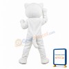 Lovely Lightweight White Cat Mascot Costume