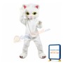 Lovely Lightweight White Cat Mascot Costume