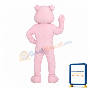 Friendly Pink Pig Mascot Costume