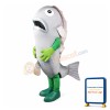 Lovely Silver Fish Mascot Costume