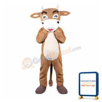 Friendly Lightweight Bull Mascot Costume