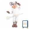 Friendly White Sheep Mascot Costume