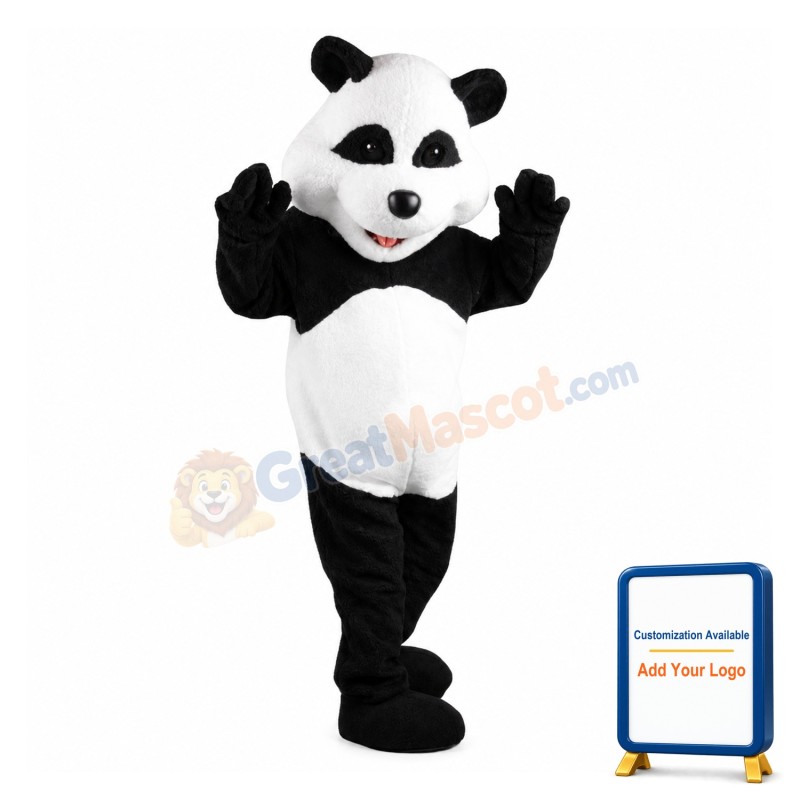 Friendly Panda Mascot Costume