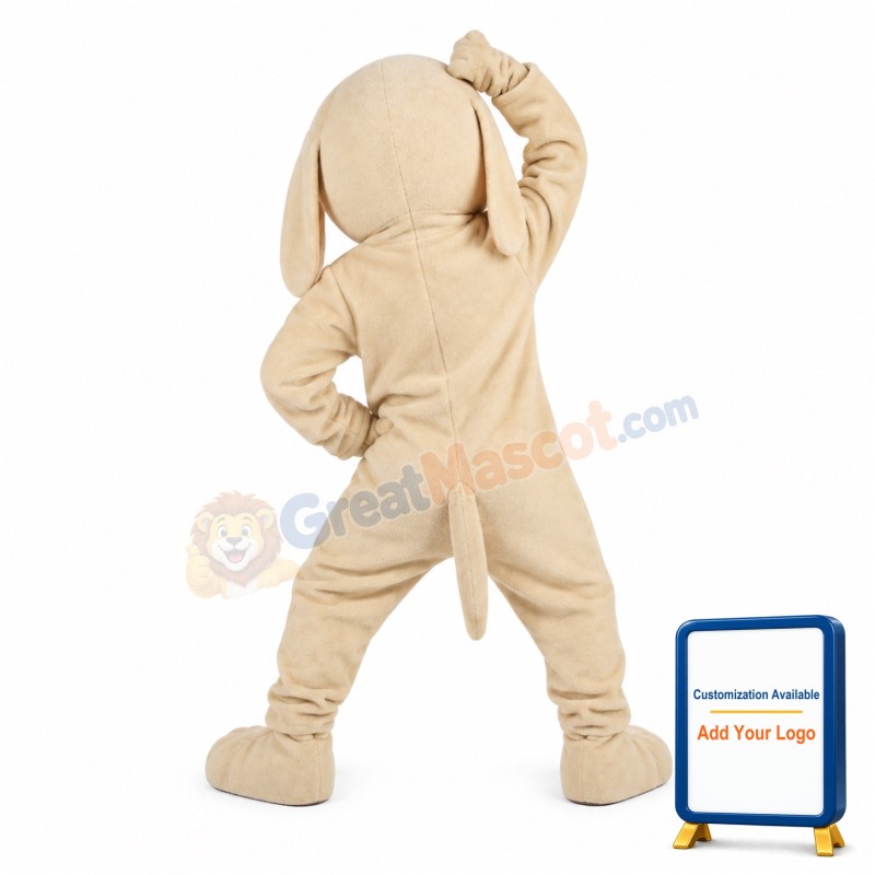 Lovable Brown Dog Mascot Costume