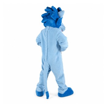 Lovable Blue Lion Mascot Costume