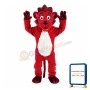 Lovable Red Lion Mascot Costume