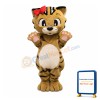 Happy Brown Cat Mascot Costume