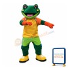 Friendly College Frog Mascot Costume