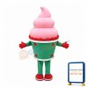 Pink Ice Cream Girl Mascot Costume
