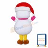 Friendly Lightweight Christmas Snowman Mascot Costume