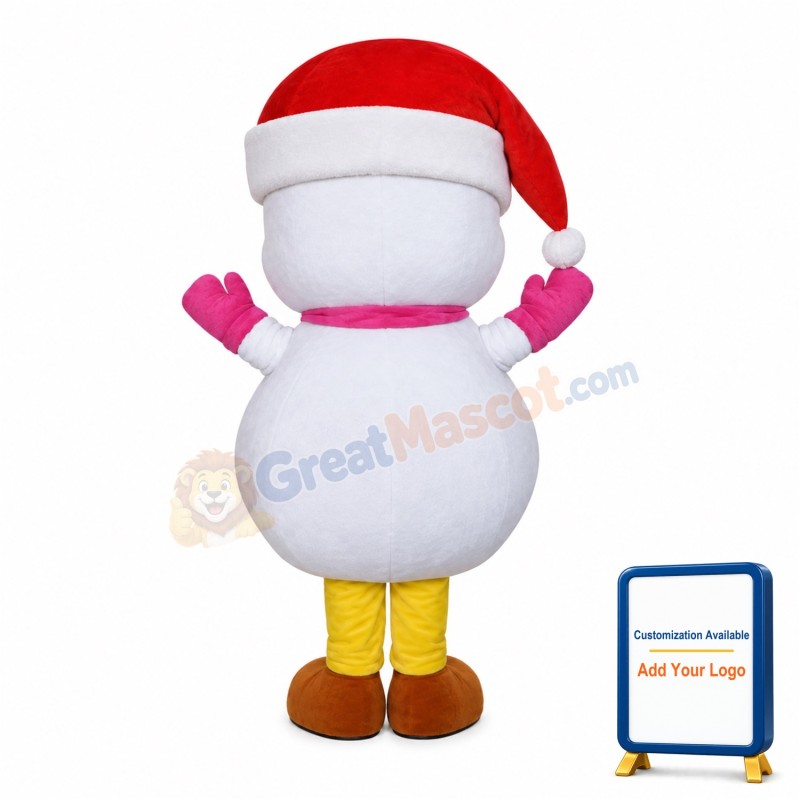 Friendly Lightweight Christmas Snowman Mascot Costume