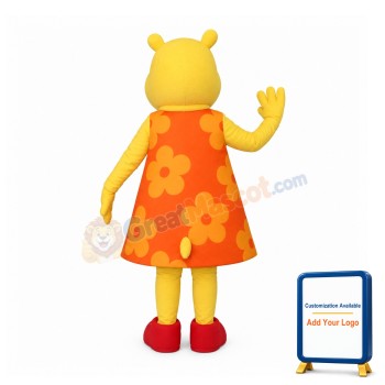 Hippo Girl Mascot Costume