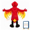 Red Phoenix Mascot Costume