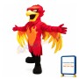 Red Phoenix Mascot Costume