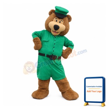 Friendly Police Bear Mascot Costume