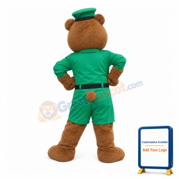 Friendly Police Bear Mascot Costume