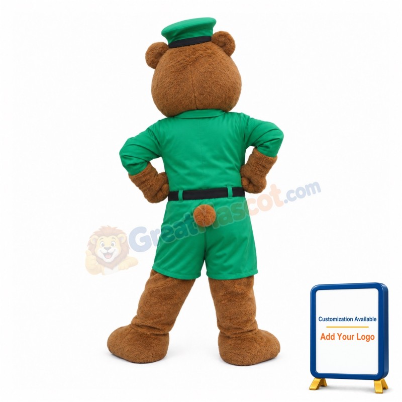 Friendly Police Bear Mascot Costume