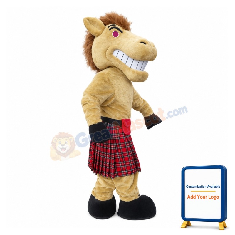 Scottish Warhorse Mascot Costume