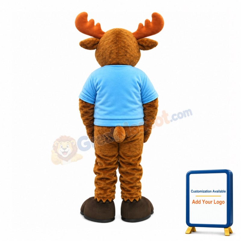 College Lightweight Moose Mascot Costume