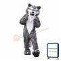 College Friendly Wolf Mascot Costume
