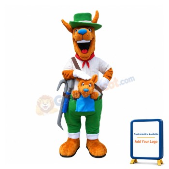 Friendly Kangaroo Mascot Costume