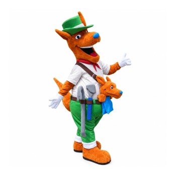 Friendly Kangaroo Mascot Costume