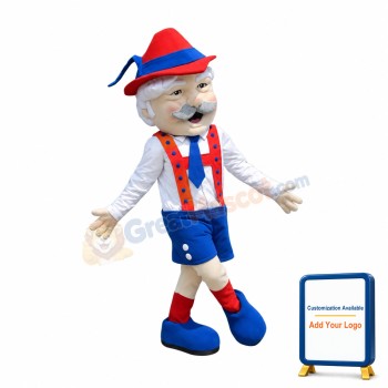 Kind Old Man Mascot Costume