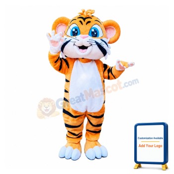 Happy Tiger Mascot Costume