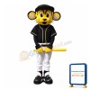 Baseball Tiger Mascot Costume with Black Suit