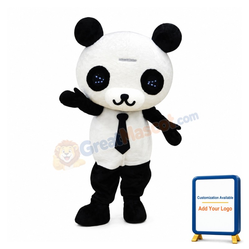 Handsome Panda Mascot Costume