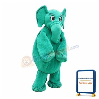 Green Elephant Mascot Costume