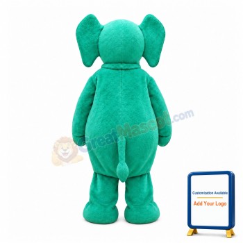 Green Elephant Mascot Costume