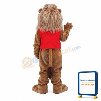 Friendly Lightweight Lion Mascot Costume
