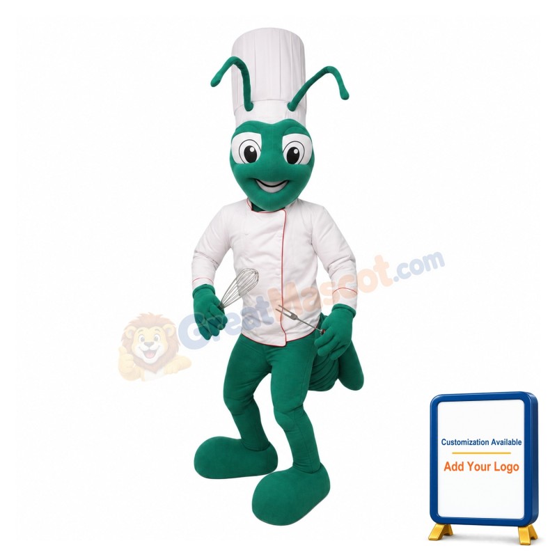 Chef Cricket Mascot Costume