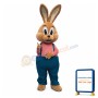 Brown Lightweight Rabbit Mascot Costume