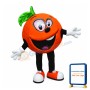 Happy Lightweight Orange Mascot Costume