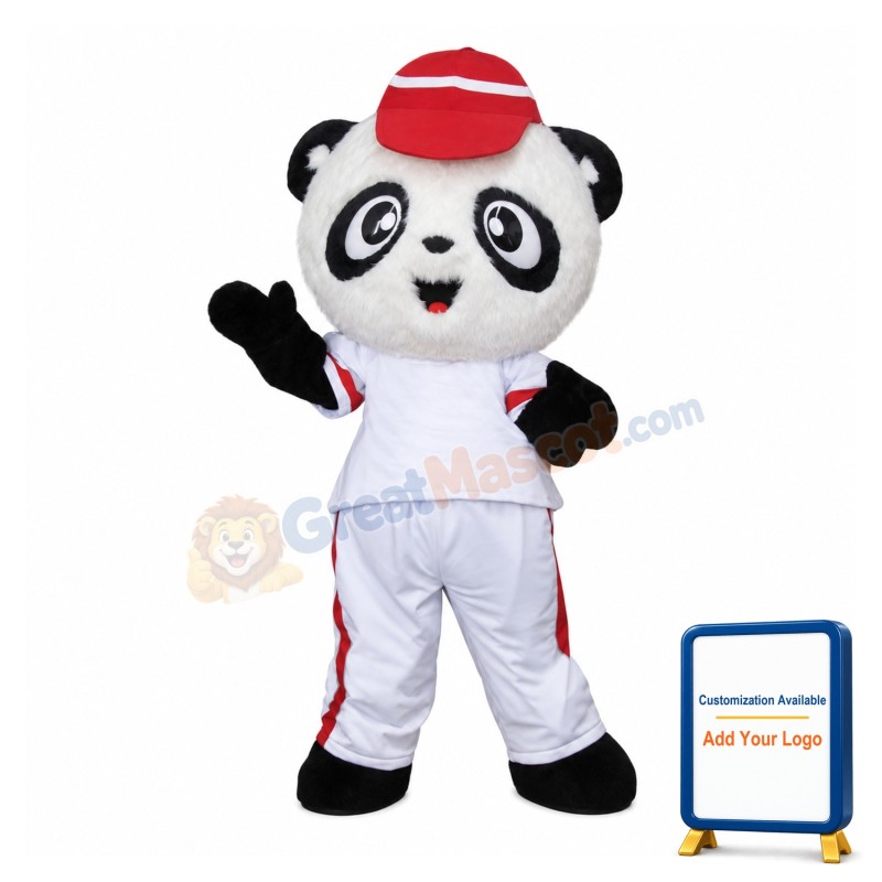 Happy Lightweight Panda Mascot Costume