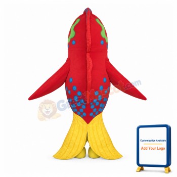 Red Goldfish Mascot Costume
