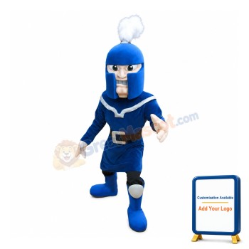 Power Blue Warrior Mascot Costume