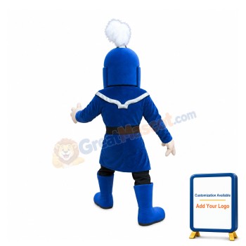 Power Blue Warrior Mascot Costume