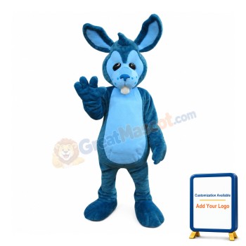 Lightweight Blue Rabbit Mascot Costume