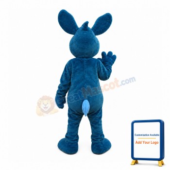 Lightweight Blue Rabbit Mascot Costume
