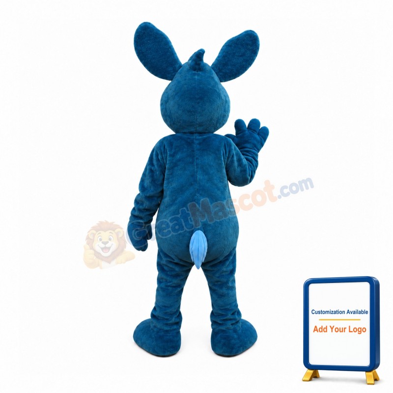 Lightweight Blue Rabbit Mascot Costume