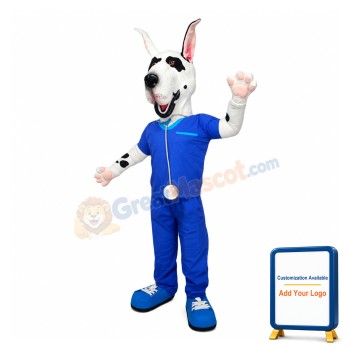 Happy Lightweight Dalmatian Dog Mascot Costume