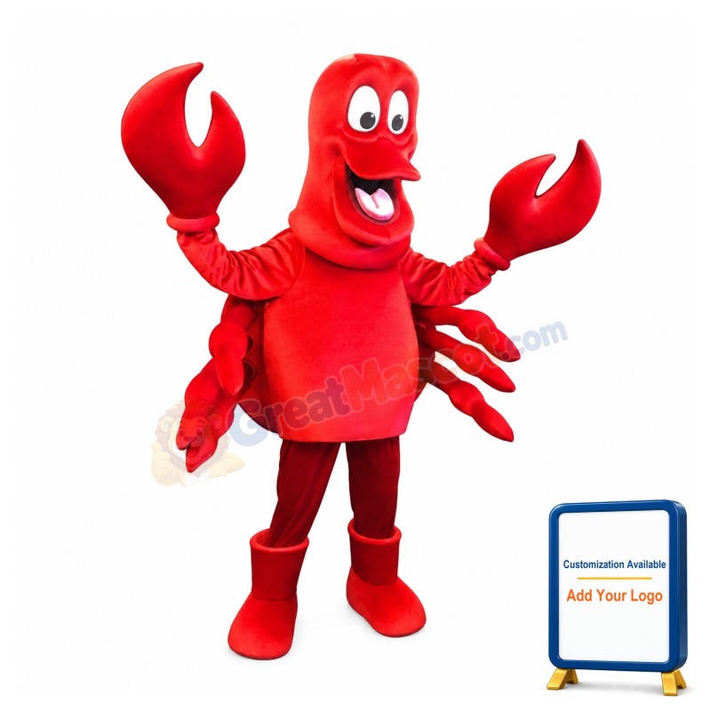 Super Red Lobster Mascot Costume